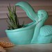 Beach Decor Pelican Planter "Gertrude the Pelican"