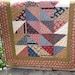Flying geese bed runner
