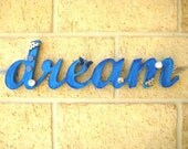 Winged Blue Dream Wooden Decorated Sign