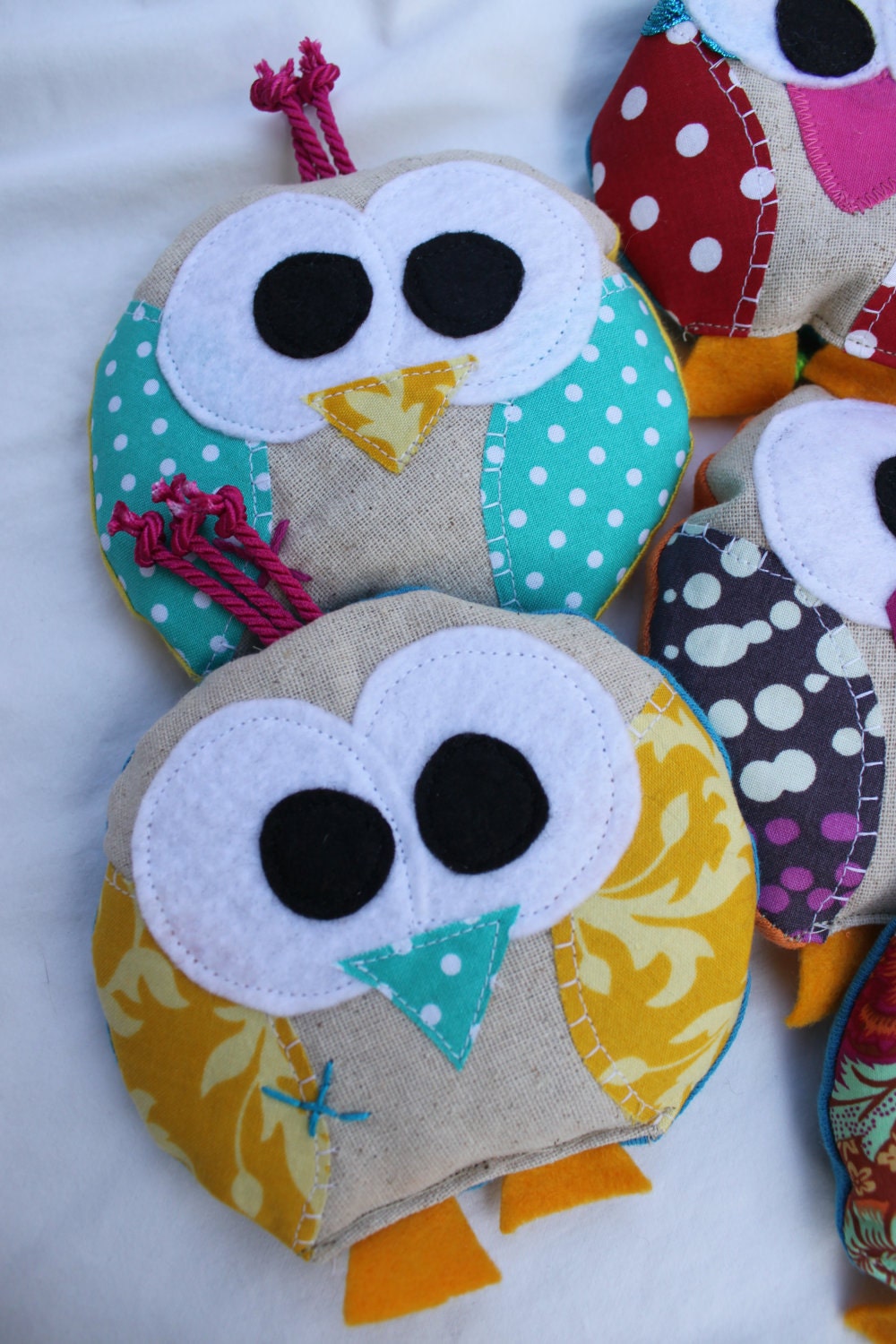 Owl ouchie bag, owie ice pack, Bird, bridie, owl, party favor, wholesale, cold pack, heat pack, boo bag, Easter basket filler