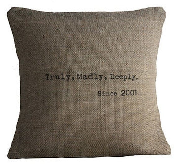 Truly Madly Deeply Pillow Cover