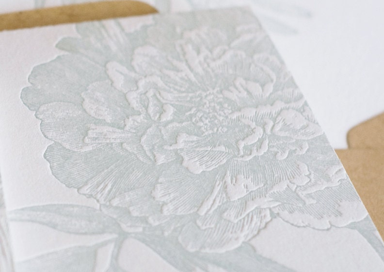 A Spring Flavored Greeting (in a single letterpress printed card & envelope)
