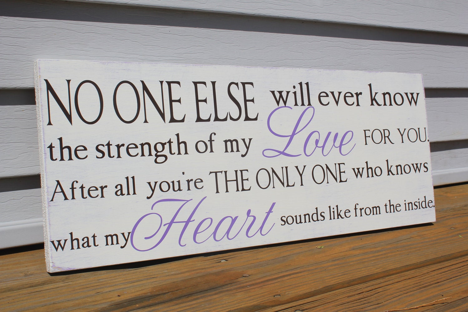 Mother's Love Baby Sign - No one else will ever know the strength of my love for you.