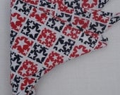 Red, White, and Blue Star Covered Napkins