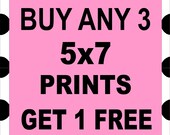 SPECIAL OFFER -- Buy any 3 - 5x7 Prints from PosterPop and get 1 FREE