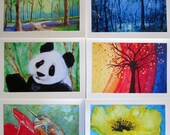 Choose your own set of 8 Mixed Choice Blank Greeting All Occasion Cards