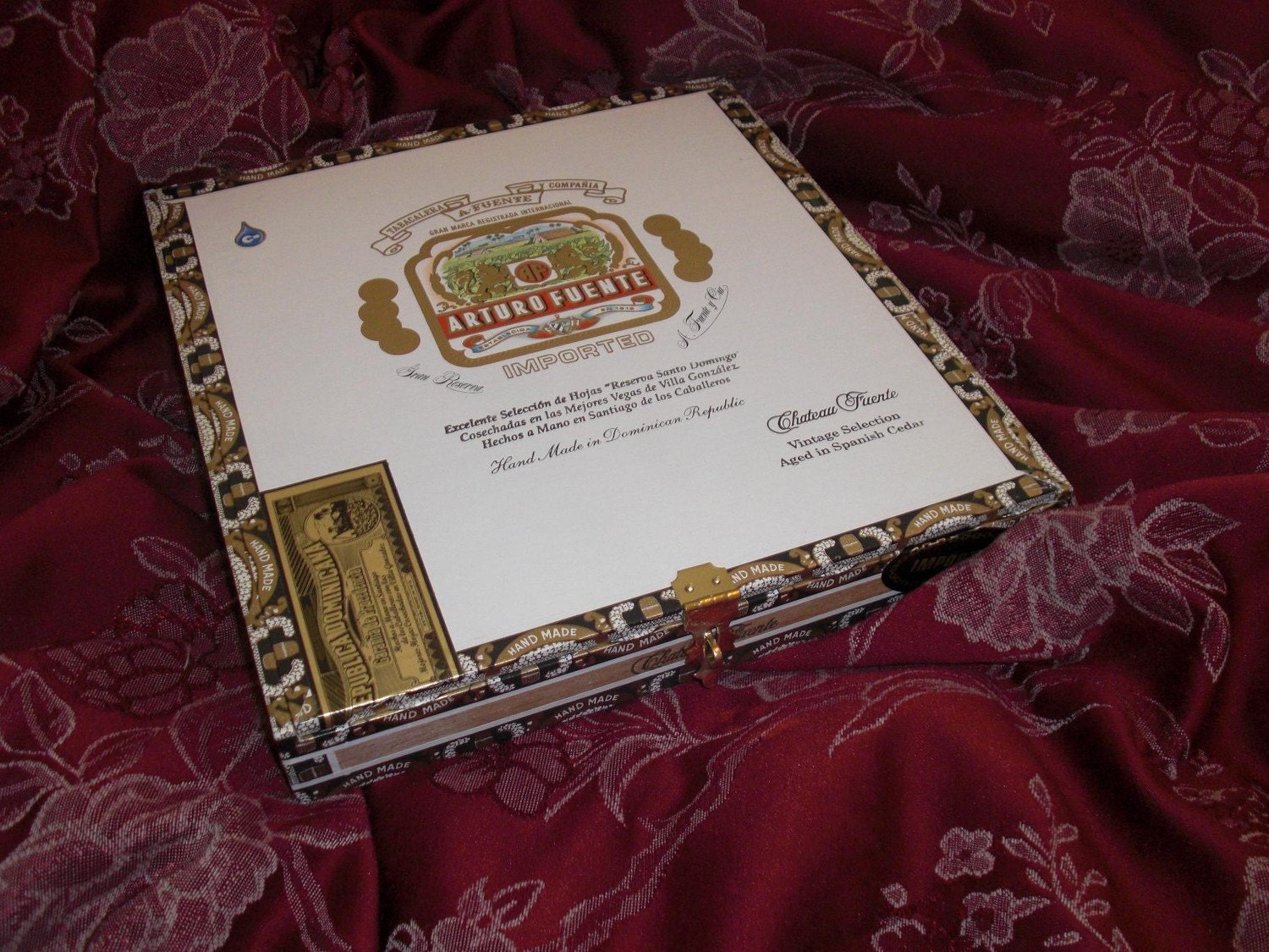 Upcycled Cigar Box with Latch