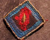 mini silk brooch