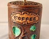 Vintage Treasure Craft Tree Coffee Canister