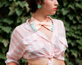 Cotton Candy Dream Bow Tie hand made by Polly Bland