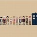 Pixel People - The Eleven Doctors - PDF Cross-stitch Pattern - INSTANT DOWNLOAD