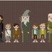 Pixel People - The Fellowship of the Ring - PDF Cross Stitch Pattern - INSTANT DOWNLOAD