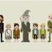 Pixel People - The Fellowship of the Ring - PDF Cross Stitch Pattern - INSTANT DOWNLOAD