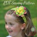Girl's Headband Sewing Pattern - PDF Sewing Pattern S105- Child to Adult Size Headband Tutorial