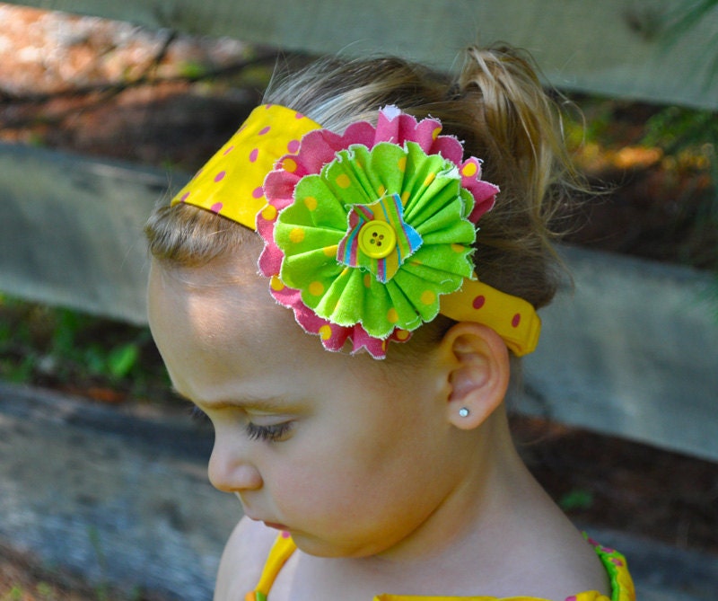Girl's Headband Sewing Pattern - PDF Sewing Pattern S105- Child to Adult Size Headband Tutorial