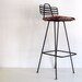 Reserved for Mah Mid Century Bar Stool Cast Iron Vintage Eames Era Chair