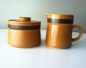 Mid Century Modern Cream & Sugar Set