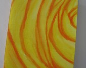Jotter Journal Notebook  Hand painted Yellow Rose
