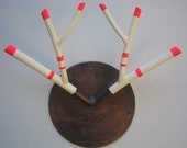 Mega Antler Hook W/ Stripes (Blk/Hot Pink)