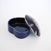 Vintage Porcelain Heartshaped Catchall Jewelry Box Trinket Box made in Japan Hand Painted