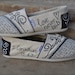 What is Love Theme - Ivory & Black Custom TOMS Shoes