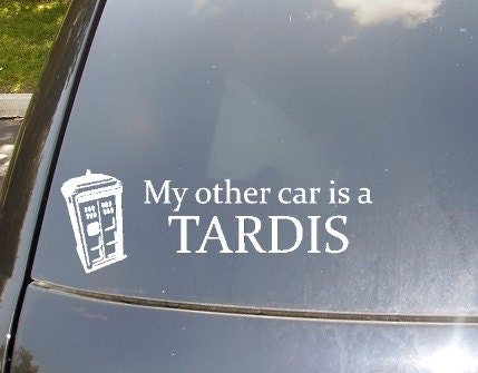 My Other Car is a Tardis Car Sticker