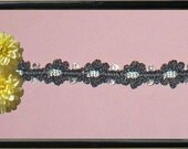 5 Yards Grey-White Fancy Braided Fabric Trim 1/2 inch wide Lace Trim R101