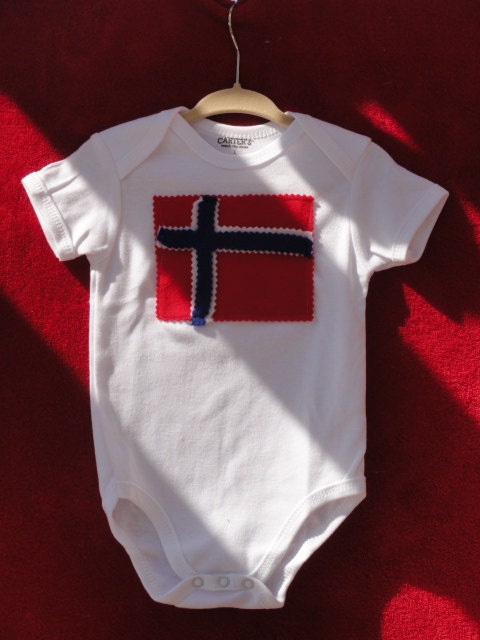 Norway Flag baby onesie (all baby sizes)