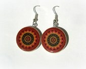 Colorful Nature Inspired, Celtic Eternal Knot Earrings