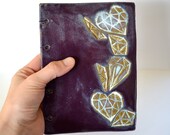Gemstone print clay journal (medium size) -  Ready to ship