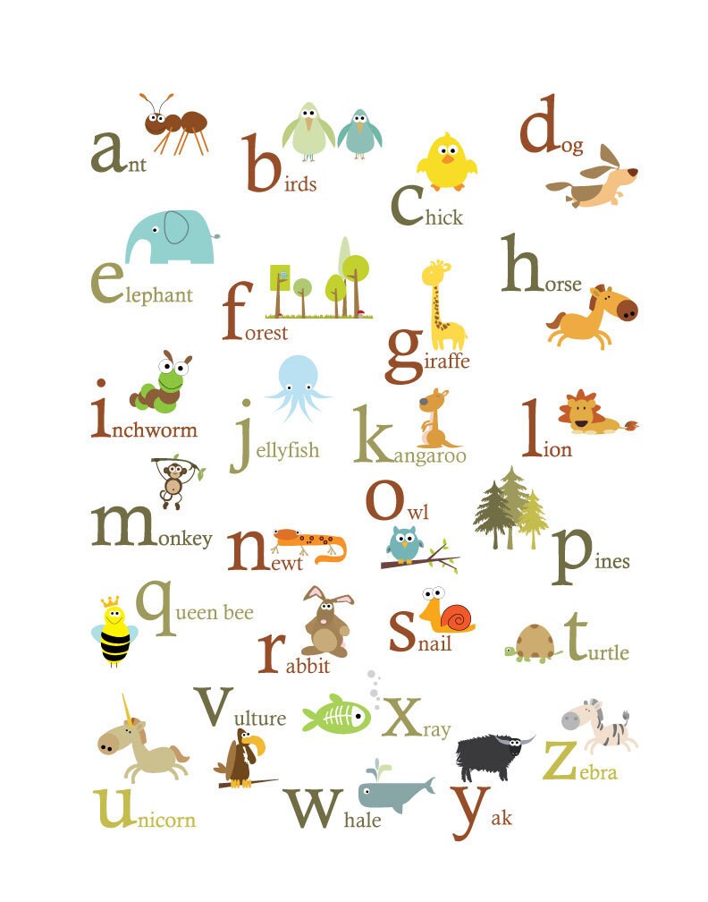 Animal Alphabet Chart