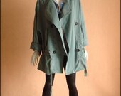 Oversized coat green J089 / Fall coat/Jacket / trench coat