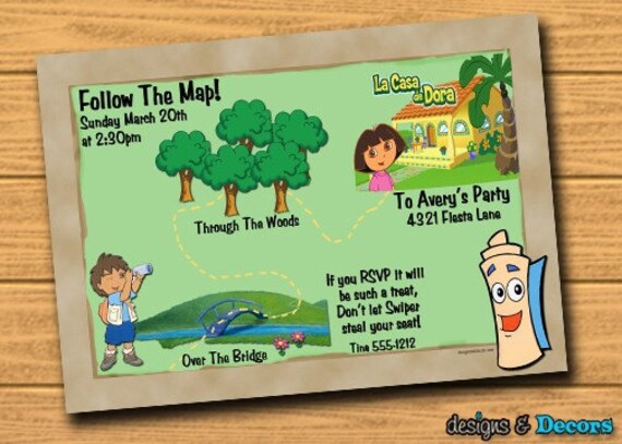 dora printable map