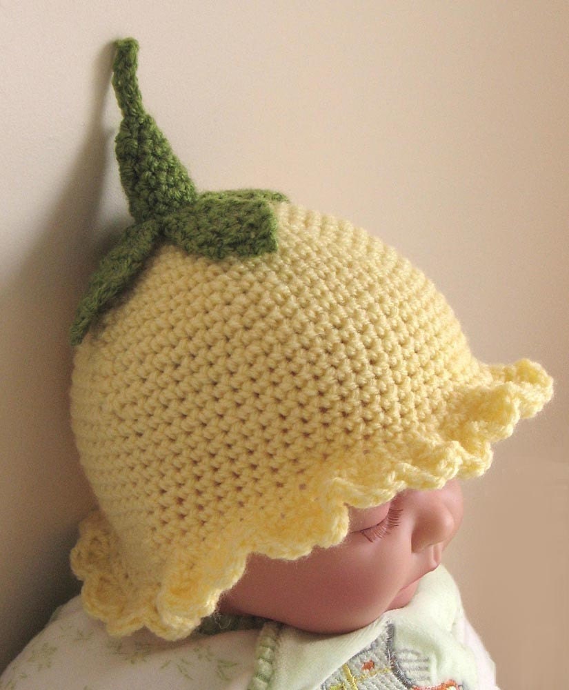 Crochet Pattern for Flower Fairy Primrose Hat in 4 sizes - INSTANT DOWNLOAD .pdf