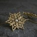 Gold Flower Earrings, Gold Filigree Flower Earrings,Wedding Gold Earrings,Bridal Pearl Earrings,Wedding Earrings ,Gold Earrings
