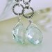 Green Amethyst Earrings AAA Mint Prasiolite Semiprecious Gemstone Coins Wire Wrapped Rings Sterling Silver Jewelry Complimentary Shipping
