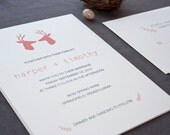 Wren Hipster Wedding Invitation