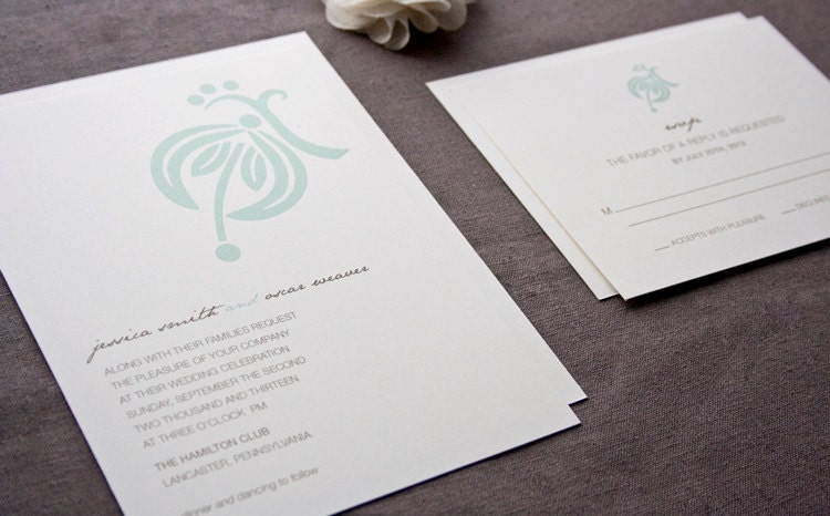 Julia Simply Bold Wedding Invitation