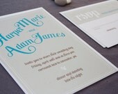 Aubrey Vintage Book Cover Wedding Invitation
