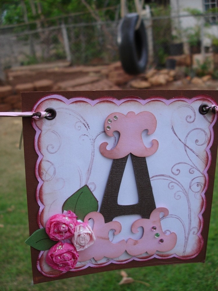 Handmade Banner - Custom made - GO GREEN - Name Banner Happy Birthday Baby Shower Bridal Shower