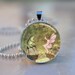 Fairy and the Frog Domed Resin Art Pendant C169-6M