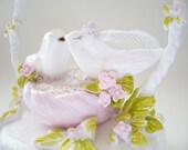 Ready to Ship - OOAK - Wedding Cake Topper  with Personalized Banner
