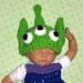 Newborn Baby PHOTO Prop - ALIEN Monster Hat and Cape - Newborn 0-3 Months - Reborn Doll - Made to Order