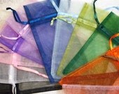 24 Organza Gift Bags... Fill With Candies, Soaps, Jewelry, Sachets, Pendants, Shower Favors, Wedding Favors, More...