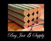 50 Neodymium Rare Earth MAGNETS...1/4"... Great for Scrabble Tiles - Glass Tiles -  Bottle Caps - Dominoes - Button Magnets