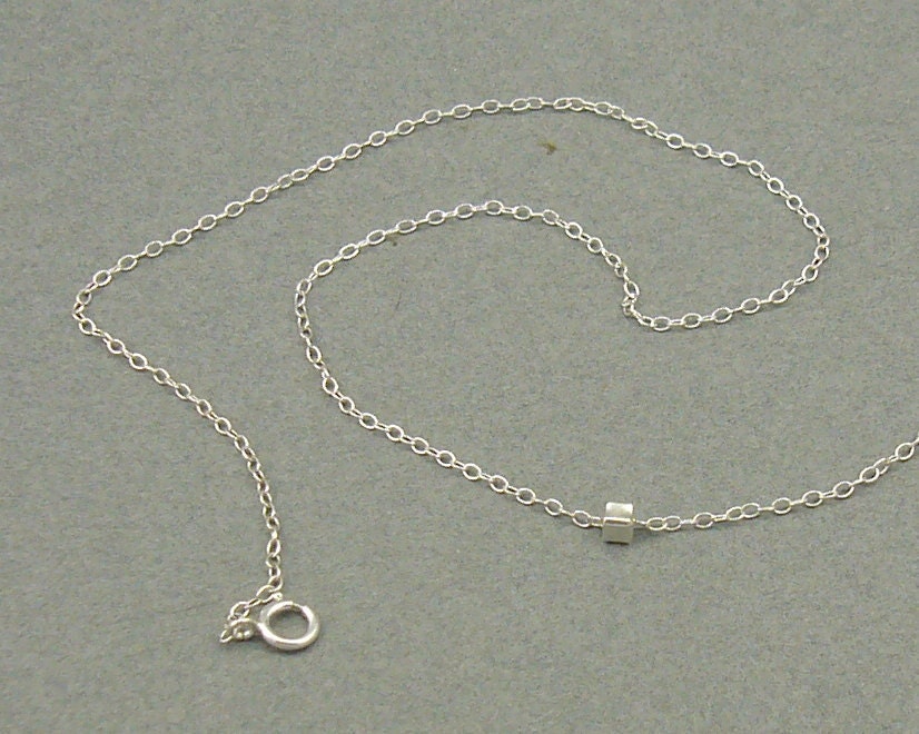 Sweet Cube silver necklace