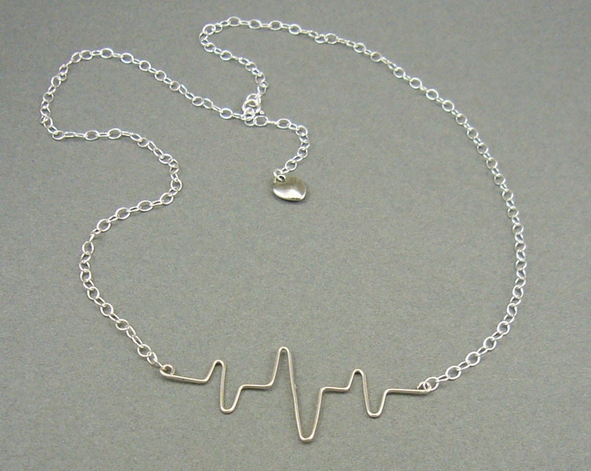You Make my Heart Beat sterling necklace