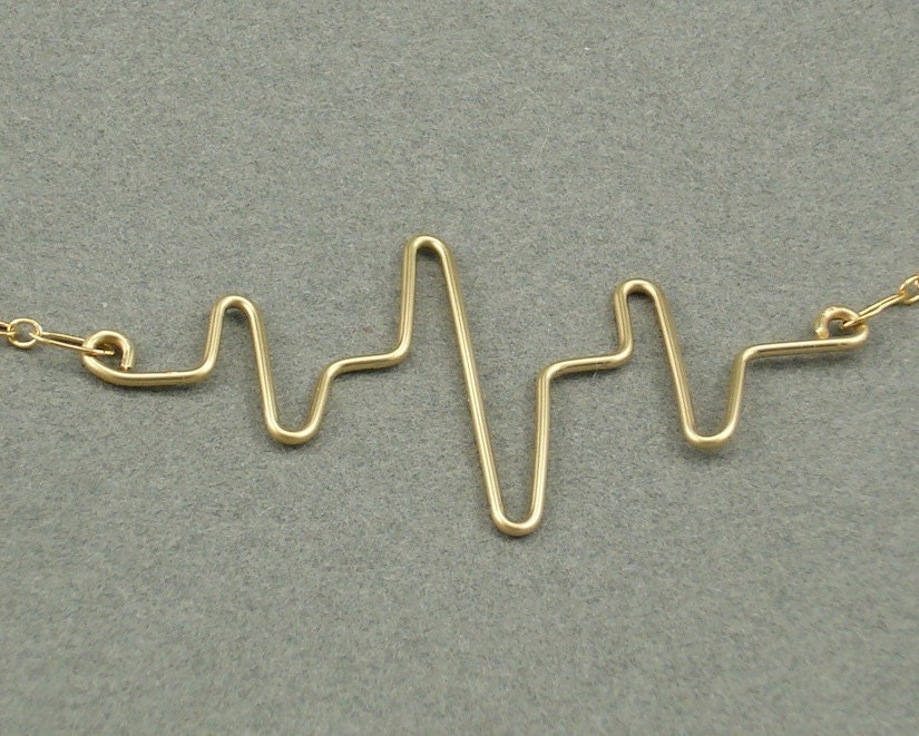 You Make my Heart Beat gold necklace