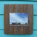 Recycled wood picture frame, 5 X 7, upcycled rustic meets modern cool.