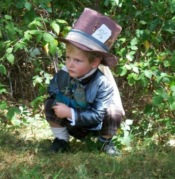Boys Vintage Style Mad Hatter Costume - READY TO SHIP - Size 4T